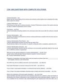 CON 1400 QUESTIONS WITH COMPLETE SOLUTIONs&period;