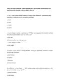FRHD 1100 QUIZ 3 PERSONAL STRESS MANAGEMENT &vert; HEALTH AND WELLNESS PRACTICE QUESTIONS AND ANSWERS &vert; COMPLETE QUIZ REVIEW