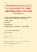 MOLD ASSESSMENT CONSULTANT EXAM AND &NewLine;PRACTICE EXAM NEWEST 2026 TEST BANK&vert; TEXAS &NewLine;MOLD ASSESSMENT CONSULTANT EXAM PREP &NewLine;WITH COMPLETE REAL EXAM QUESTIONS AND &NewLine;CORRECT VERIFIED ANSWERS&sol; ALREADY GRADED &NewLine;A&plus; &lpar;MOST RECENT&excl;&excl;&rpar; 