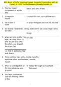 NRA Basic of Rifle Shooting Course Students Examination with all Correct & 100&percnt; Verified Answers &vert;Already Graded A&plus;