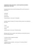 FOUNDATIONS OF GLOBAL HEALTH EXAM 1 &vert; PRACTICE QUESTIONS AND ANSWERS &vert; COMPLETE EXAM 1 STUDY GUIDE