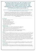 Hawaii Environmental Health Specialist Exam 2026-2027 QUESTIONS AND ANSWERS ALREADY GRADED&NewLine;A&plus;&period; 100&percnt; Verified Solutions &vert; Updated Per Latest Guidelines &vert; Graded A&plus;