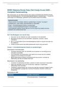 EHBO Diploma Eerste Hulp 2026 - Samenvatting &plus; 30 Oefenvragen &vert; Oranje Kruis Richtlijnen &vert; Reanimatie&comma; AED&comma; Wonden&comma; Shock