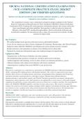 NBCRNA NCE 2026-2027 QUESTIONS AND ANSWERS ALREADY GRADED A&plus;&period; 100&percnt; Verified Solutions &vert;&NewLine;Updated Per Latest Guidelines &vert; Graded A&plus;