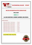 BBS 200 ADVANCED BALLISTICS COMPLETE QUIZ &NewLine;FINAL EXAM &NewLine;WEEKS 1&ndash;8 &NewLine;ALL QUIZ QUESTIONS & CORRECT ANSWERS &vert; 2026 UPDATE&period;