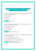 WGU D440 HESI Nutrition Questions and Verified Answers 2026&sol;2027 &vert; A&plus; Grade &vert; Comprehensive Exam Study Guide&vert;Edition