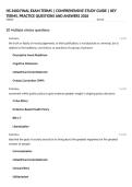 HS 3400 FINAL EXAM TERMS &vert; COMPREHENSIVE STUDY GUIDE &vert; KEY TERMS&comma; PRACTICE QUESTIONS AND ANSWERS 2026