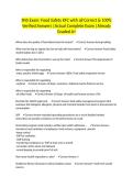 SNS Exam&colon; Food Safety KFC with all Correct & 100&percnt; Verified Answers &vert;Actual Complete Exam &vert;Already Graded A&plus;