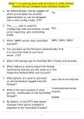 SNSA 7&period;1 E-Learning Exam with all Correct & 100&percnt; Verified Answers &vert;Actual Complete Exam &vert;Already Graded A&plus;