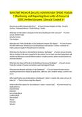 SonicWall Network Security Administrator &lpar;SNSA&rpar; Module 7 Monitoring and Reporting Exam with all Correct & 100&percnt; Verified Answers &vert;Already Graded A&plus;