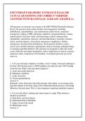 EMT FISDAP PARAMEDIC ENTRANCE EXAM 200 &NewLine;ACTUAL QUESTIONS AND CORRECT VERIFIED &NewLine;ANSWERS WITH RATIONALE ALREADY GRADED A&plus;