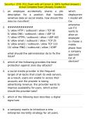Security&plus; &lpar;SY0-701&rpar; Exam with all Correct & 100&percnt; Verified Answers &vert;Actual Complete Exam &vert;Already Graded A&plus;