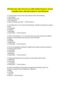 SPM401 Exam with all Correct & 100&percnt; Verified Answers &vert;Actual Complete Exam &vert;Already Graded A&plus; &lpar;Just Released&rpar;