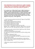 NRG 200 PHARMACOLOGY FOR HUMAN CARING NURSING &ndash;EXAM 300 ACTUAL QUESTIONS AND CORRECT ANSWERS &NewLine;WITH RATIONALE LATEST 2026 ALREADY GRADED A&plus; 