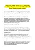 CompTIA Cert Master Security&plus; SY0-701 Domain 4&period;0 Security Operations Assessment with all Correct & 100&percnt; Verified Answers &vert;Already Graded A&plus;