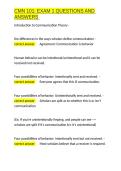 CMN 101 EXAM 1 QUESTIONS AND ANSWERS&period;docx&NewLine;&NewLine;