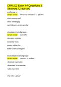 CMN 102 Exam -4 Questions & Answers &lpar;Grade A&plus;&rpar;&period;docx&NewLine;&NewLine;