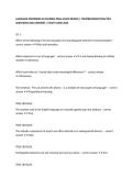 LANGUAGE DISORDERS IN CHILDREN FINAL EXAM REVIEW &vert; COMPREHENSIVE PRACTICE QUESTIONS AND ANSWERS &vert; STUDY GUIDE 2026
