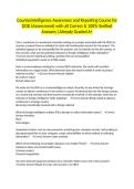 Counterintelligence Awareness and Reporting Course for DOD &lpar;Assessment&rpar; with all Correct & 100&percnt; Verified Answers &vert;Already Graded A&plus;