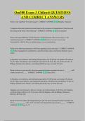 Om300 Exam 3 Chilcutt QUESTIONS &NewLine;AND CORRECT ANSWERS