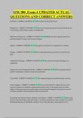 OM 300- Exam 4 UPDATED ACTUAL &NewLine;QUESTIONS AND CORRECT ANSWERS
