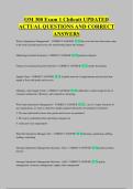OM 300 Exam 1 Chilcutt UPDATED &NewLine;ACTUAL QUESTIONS AND CORRECT &NewLine;ANSWERS