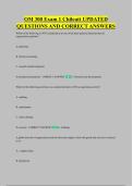 OM 300 Exam 1 Chilcutt UPDATED &NewLine;QUESTIONS AND CORRECT ANSWERS