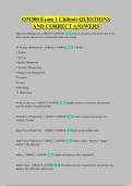 OM300 Exam 1 Chilcutt QUESTIONS &NewLine;AND CORRECT ANSWERS