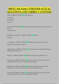 MKTG 361 Exam 3 UPDATED ACTUAL &NewLine;QUESTIONS AND CORRECT ANSWERS