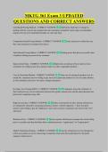MKTG 361 Exam 3 UPDATED &NewLine;QUESTIONS AND CORRECT ANSWERS