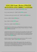 EXST 2201 Exam 1 Review UPDATED &NewLine;QUESTIONS AND CORRECT ANSWERS