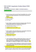 NGN ATI RN Comprehensive Predictor Retake WITH 2023-2024&comma; 150&plus; QUESTIONS WITH 100- CORRECTQuestions with Detailed Answers &vert; Study Guide