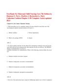 Test Bank For Maternal Child Nursing Care 7th Edition by &NewLine;Shannon E&period; Perry&comma; Marilyn J&period; Hockenberry&comma; Mary &NewLine;Catherine Cashion Chapter 1-50 Complete &period;Latest updated &NewLine;2023