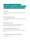 GIZMOS STUDENT EXPLORATION&NewLine;COMPREHENSIVE TEST PAPER QUESTIONS&NewLine;AND VERIFIED ANSWERS REVIEW SHEET