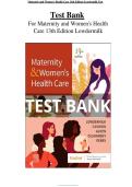 Test Bank &NewLine;For Maternity and Women's Health &NewLine;Care 13th Edition Lowdermilk
