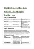 2026&sol;2027 S-Tier Elite Universal Test Bank&colon; Manitoba Land Surveying & Boundary Law &lpar;33&plus; Expert Q&A &plus; In-Depth Rationale&rpar;