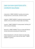 D665 OA EXAM QUESTIONS WITH COMPLETE SOLUTIONS