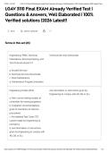 LGAV 3110 Final EXAM Already Verified Test &vert; Questions & Answers&comma; Well Elaborated &vert; 100&percnt; Verified solutions &vert;2026 Latest&excl;&excl;&NewLine;&NewLine;