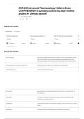 NUR 635 Advanced Pharmacology Midterm Exam COMPREHENSIVE questions answered&comma; 2025 verified graded A&plus; already passed&excl;