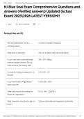 NJ Blue Seal Exam Comprehensive Questions and Answers &lpar;Verified Answers&rpar; Updated &lpar;Actual Exam&rpar; 20252026 LATEST VERSION&excl;&excl;&NewLine;&NewLine;