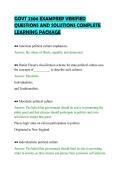 GOVT 2306 EXAMPREP VERIFIED&NewLine;QUESTIONS AND SOLUTIONS COMPLETE&NewLine;LEARNING PACKAGE