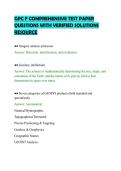 GPC F COMPREHENSIVE TEST PAPER&NewLine;QUESTIONS WITH VERIFIED SOLUTIONS&NewLine;RESOURCE