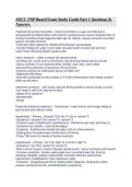 ANCC PMHNP Cert Exam  Study Guide with Solutions&period;