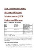 2026&sol;2027 Elite Universal Test Bank&colon; Pharmacy Billing & Reimbursement &lpar;PTCB Professional Mastery&rpar; &ndash; 33&plus; Scenarios & Expert Breakdowns