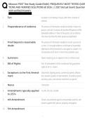 Missouri POST Test Study Guide EXAM&vert; FREQUENTLY MOST TESTED QUESTIONS AND VERIFIED SOLUTIONS &commat; 2026 &vert;&vert; 2027 &lpar;Actual Exam&rpar; Questionwith verified Answers 
