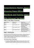 2026&sol;2027 Wyoming POST Elite Universal Test Bank &vert; 33&plus; Advanced Scenarios&comma; W&period;S&period; Statutes & Case Law Synthesis &lpar;S-Tier Guide&rpar;