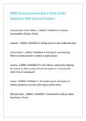IBOLC Comprehensive Exam Study Guide Questions With Correct Answers