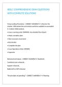 IBOLC COMPREHENSIVE EXAM QUESTIONS WITH COMPLETE SOLUTIONS