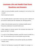 Louisiana Life and Health Final Exam Newest 2026 Actual Questions and Correct Answers &lpar;Latest 2026 &sol; 2027 Update&rpar; Graded A&plus; 100&percnt; Guarantee Verified by Experts
