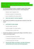 Vehicle Communication System Study Guide 2026 &vert; Latest Update &vert; Comprehensive Exam Prep Guide